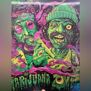 Smoking Zombies Hologram Poster